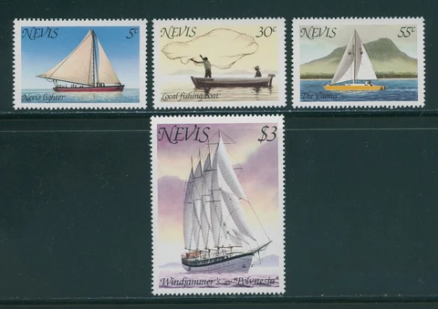 Nevis Scott #114-117 MNH Ships and Boats $$ 396295 Cover