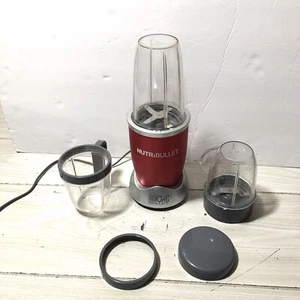NUTRiBULLET Magic Bullet 600 Watt Motor Model NB-101B Base, Blade, and Cups RED - Picture 1 of 4
