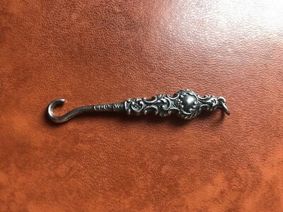 Gorgeous Antique Silver Chatelaine Button Hook by Adie & Lovekin - Image 1 of 4