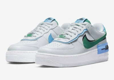  Air Force 1 Shadow Women's Size 6 Photon Dust/Malachite-Black CI0919 004  - Image 1 of 4