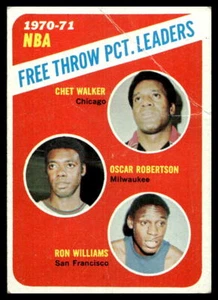 1971 Topps #141 Walker/Robertson/Williams LL VG-VGEX crease - Picture 1 of 2