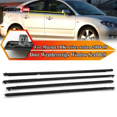 Sello de goma para ventana climática de puerta exterior para Mazda 3 BK seires 2004-2009 solo sedán Foto 1 de 4