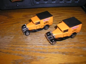 Lot of 2 Matchbox Model A Ford Kellogg's Frosted Mini Wheats Delivery Trucks - Picture 1 of 4