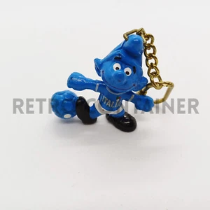 SMURFS Puffi Schlumpf Pitufo Schleich Bully - Keyring Italy Soccer Italia Calcio - Picture 1 of 1