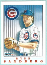 1991 Fleer Pro-Visions - Ryne Sandberg - #3 - Chicago Cubs - NrMt+