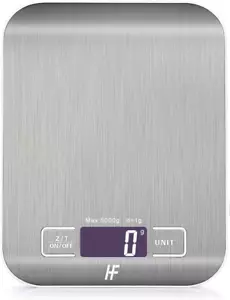 Bilancia da cucina digitale, Acciaio inossidabile, Display LCD - 5 Kg, 11 Libbre - Foto 1 di 11