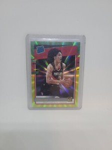 2020-21 Donruss Green Yellow Laser CJ Elleby Rookie Portland Trail Blazers #223