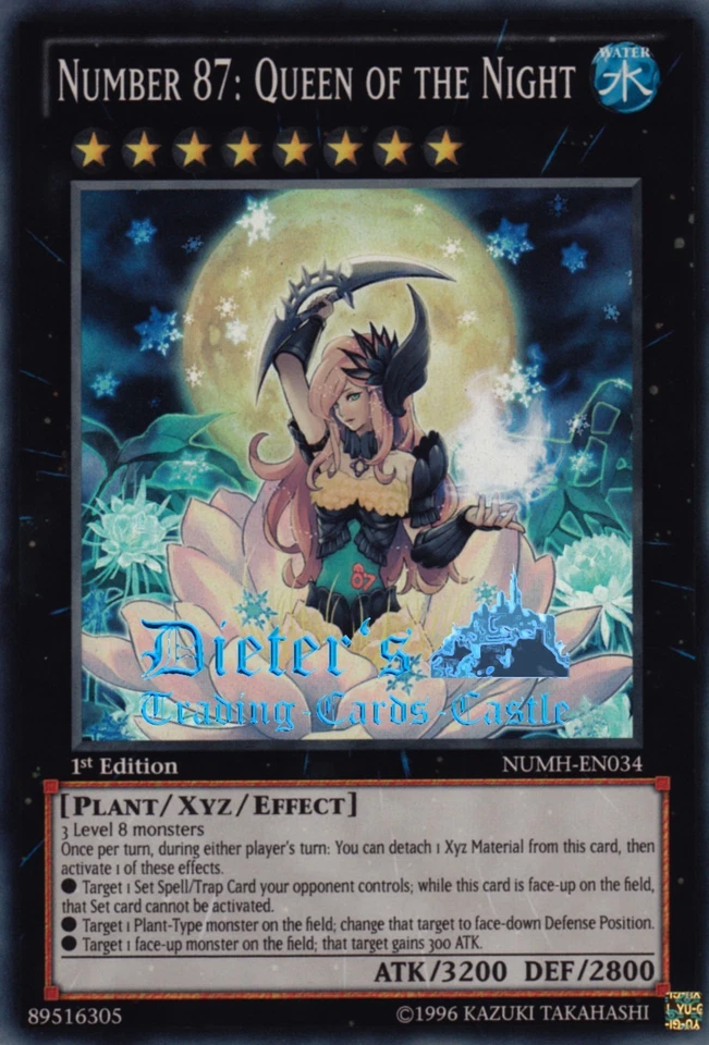 YU-GI-OH, NUMBER 87: QUEEN OF THE NIGHT, SR, NUMH-EN034, 1. Edition, TOP - Bild 1 von 1