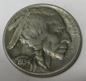 1934-D Buffalo Nickel (#1015KK) - Picture 1 of 2