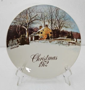 Smuckers Piatto Natale 1972 Serie da Collezione di David Coolidge Edizione Limitata - Foto 1 di 4
