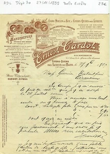 Dépt 70 - Citers Quers Moulin du Roy - Belle Entête d'une Manufacture 27/11/1899 - Picture 1 of 1