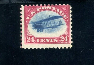 Scott C3 OG MVLH FVF US 1918 Airmail Jenny High Flying Var - Image 1 of 2