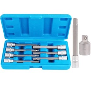 STECKSCHLÜSSEL SATZ INNEN-SECHSKANT 3/8 ZOLL NÜSSE FÜR INBUS SCHRAUBEN + ADAPTER - Bild 1 von 3