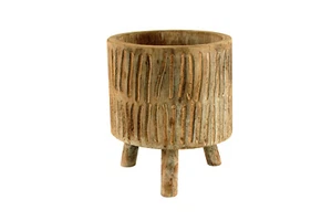 Maine and Crawford Bahni 30x27cm Wood Planter Stand Home/Garden Decor Natural - Picture 1 of 1