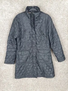 Totes Quilted Parka Jacket Womens M Petite Black Pockets Outdoor Winter Casual - Picture 1 of 11