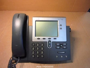Téléphone Cisco CP-7942G 7942G 2 boutons SCCP VoIP PoE téléphone INCL COMBINÉ + support - Photo 1/3