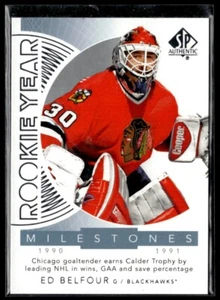 2017-18 SP Authentic Rookie Year Milestones Ed Belfour #RYM-EB H4R4I - Picture 1 of 2