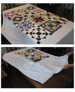 Prop-It Quilter's Design Wall Curtain 60"X108"-White - Picture 1 of 4