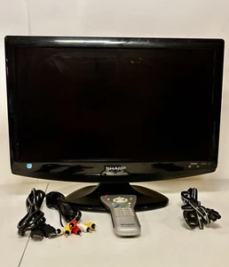 Sharp LC19SB25U 19 Inch 720P LCD HD TV AUX Gaming PC Monitor W/Remote, Tested - Picture 1 of 16