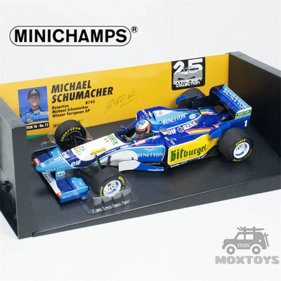 MINICHAMPS 1:18 BENETTON B195-#1 MICHAEL SCHUMACHER-WINNER EUROPEAN GP Model Car - Image 1 of 4