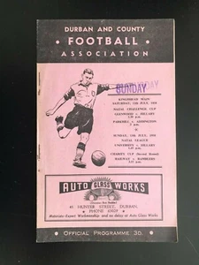 1958 SOUTH AFRICAN FOOTBALL PROGRAMME - Picture 1 of 1