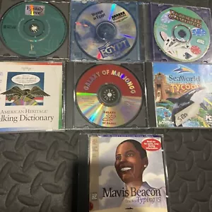 Misc Old Software Games And Learning Lot Mavis Beacon PC CD Rom Lot - Picture 1 of 8