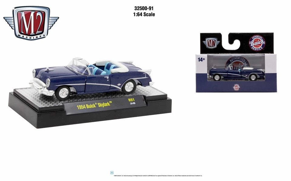 Máquinas M2 Auto Auténtico Rel 91 1:64 1954 Buick Skylark Foto 1 de 1