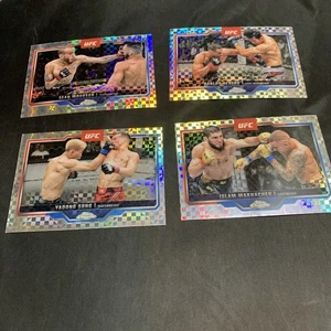 2025 Topps Chrome UFC X-Fractor Islam Makhachev Lot 4 Karten sortiert - Bild 1 von 9
