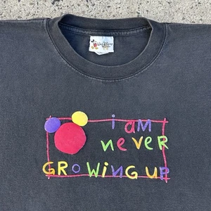 Vintage Disney T-Shirt 90er Disney World Mickey Mouse Never Growing Up - XL passt 2XL - Bild 1 von 6