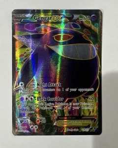 Pokemon Gengar EX Full Art Holo Rare Card 114/119 XY-Phantom Forces 2014 - Picture 1 of 10