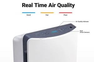 D480 Tower Air Purifier True HEPA White Used Good Fully Functional - Picture 1 of 6