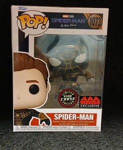 Funko Pop Spider-Man No Way Home Spider-Man #1073 GITD Chase AAA Anime Voltato - Foto 1 di 6