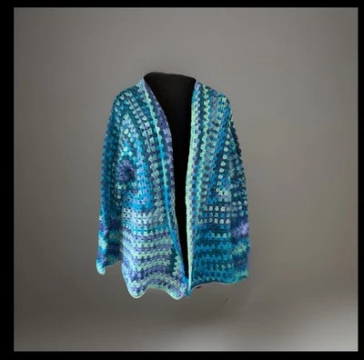 Cárdigan boho hecho a mano. Eco Friendly 100 % algodón Foto 1 de 2