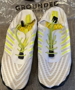 New Grounded Neon Yellow/White Barefoot Shoes M 7.5 W 9 - Picture 1 of 5