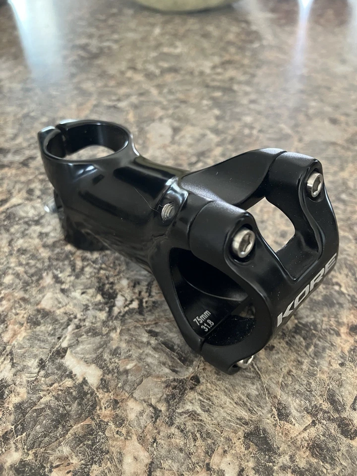 KORE Bicycle Stem MTB, 31.8 x 75, 8 Degree Rise, New Without Box - Image 1 of 4