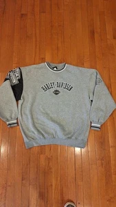 Harley Davidson Pullover Herren Extra Large Pulli Treasure Coast Motorrad Grau - Bild 1 von 10