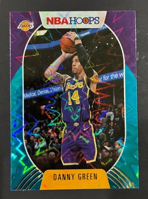 2020-21 Hoops Danny Green #4 - Teal Explosion - Los Angeles Lakers Basketball - Image 1 of 4