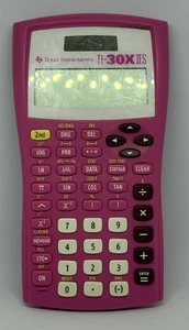 Texas Instruments TI-30XIIS wissenschaftlicher Taschenrechner FUNKTIONIERT - GETESTET - PINK - Bild 1 von 2