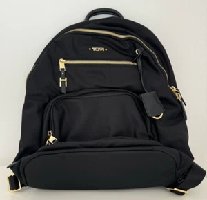 Tumi Voyageur Hilden Backpack - Black/Gold Zip entry to 13" laptop compartment - Picture 1 of 4