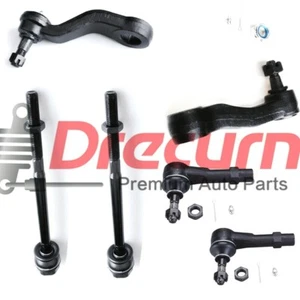 6Pcs Tie Rod Ends Inner Outer Idler & Pitman Arm For Chevrolet GMCs 2WD & 4WD - Picture 1 of 5