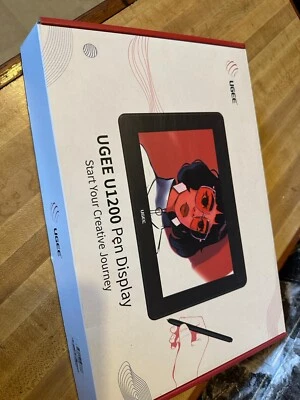 UGEE U1200 Black USB Connectivity Graphic Pen Display With Manual - Image 1 of 4