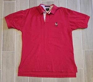 Vintage Georgia Bulldogs Golf Polo Heavyweight Red UGA Logo Size Large - Picture 1 of 11