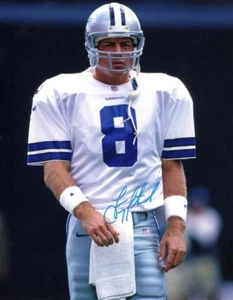 Troy Aikman Signed Autograph 11x14 Photo - Dallas Cowboys Legendary HOF QB - Picture 1 of 4