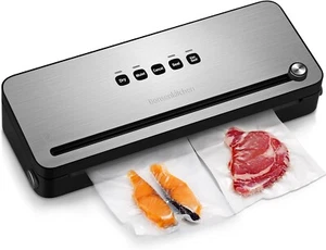 Bonsenkitchen Macchina Sottovuoto per Alimenti Sigillatore Sottovuoto Taglierina - Foto 1 di 6