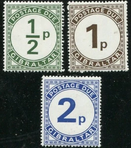 Gibraltar #J4-J6 Postage Due British Commonwealth Stamps 1971 Mint NH - Picture 1 of 1