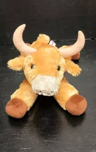 Aurora Toro Bull Flopsie Plush Texas Longhorn 12" Stuffed Animal Cow - Picture 1 of 9