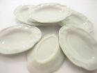 6 White 35mm Oval Large Plate Tray Dish Dollhouse Miniature 1:6 10685