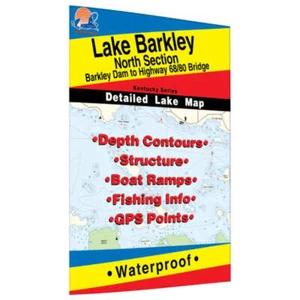 Mapa de pesca Lake Barkley North (presa Barkley a puente Hwy 68/80 - KY)-L112 - Imagen 1 de 1