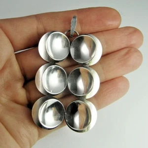 VINTAGE UNISEX SILVER PENDANT European Silver Pendant circa 1970 mAKE OFFER! - Bild 1 von 5