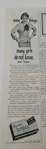  1950 Tampax tampons some things many girls do not know vintage ad - Picture 1 of 1